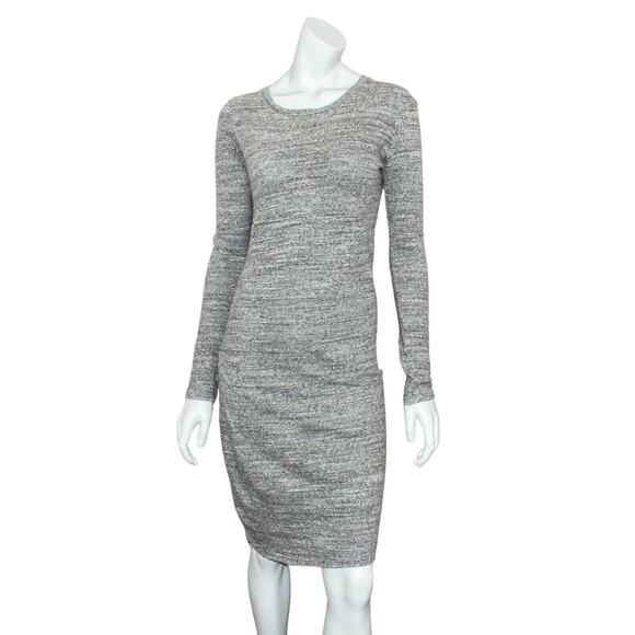 Isabel Marant Etoile Ela ruched jersey dress Heather Gray Size 40 - Picture 2 of 8